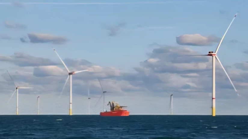 First wind turbine on Germany’s largest offshore wind farm to date produces electricity