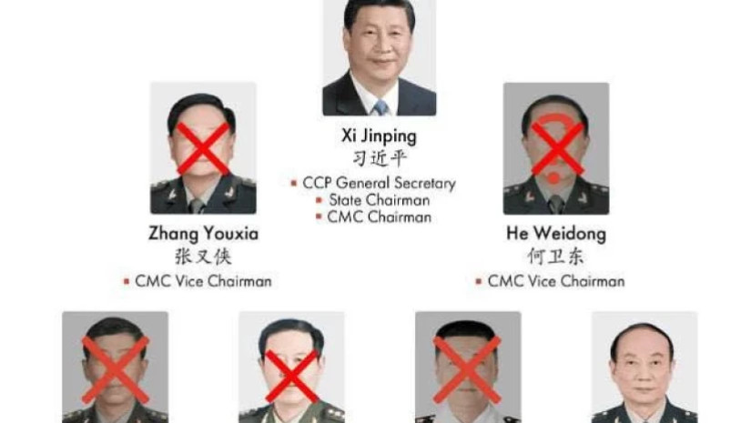 China’s military says top general undermined Xi Jinping’s authority